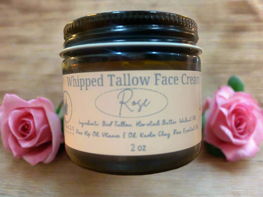 Rose Scented Tallow Face Cream